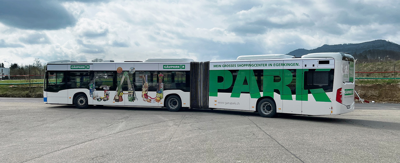 Busbeschriftung Gäupark