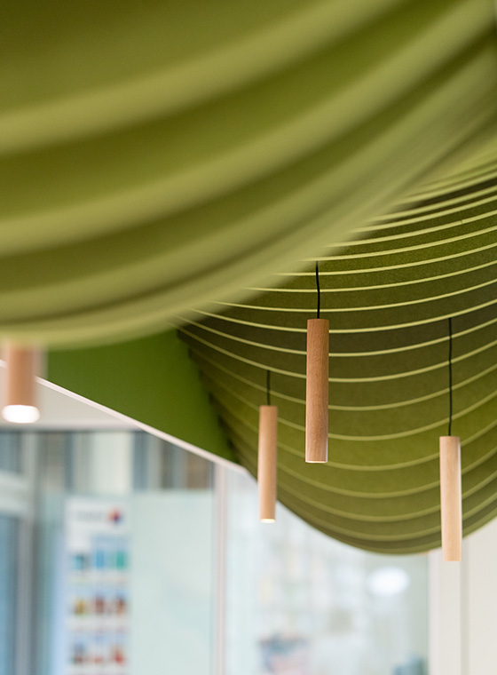 Detailaufnahme Deckensegel