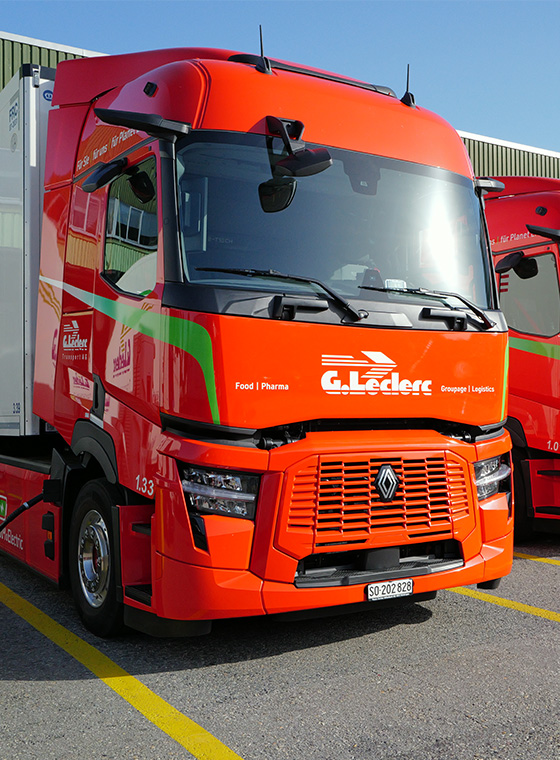 LKW mit Leclerc Beschriftung