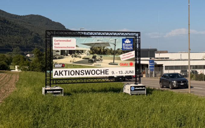 Vermietung Werbeblachen